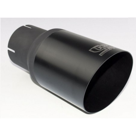 CODINO TERMINALE MARMITTA SINGOLO 90MM BLACK EDITION