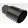 CODINO TERMINALE MARMITTA SINGOLO 90MM BLACK EDITION