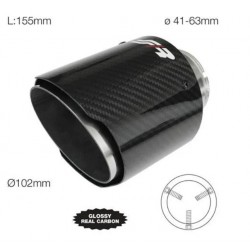 CODINO TERMINALE MARMITTA DA 102MM CARBON FIBER ROTONDO