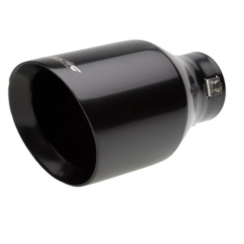 Terminale rotondo id 63 inclinato acciaio inox nero - TRX/20N