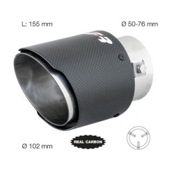 CODINO TERMINALE MARMITTA DA 102MM ROTONDO CARBONIO SIMONI RACING