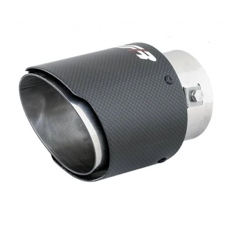 CODINO TERMINALE MARMITTA DA 102MM ROTONDO CARBONIO SIMONI RACING