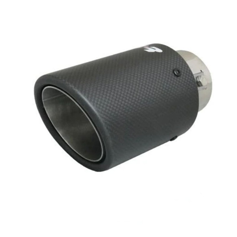 TERMINALE CODINO MARMITTA SPORTIVO 90MM ROTONDO CARBON FIBER