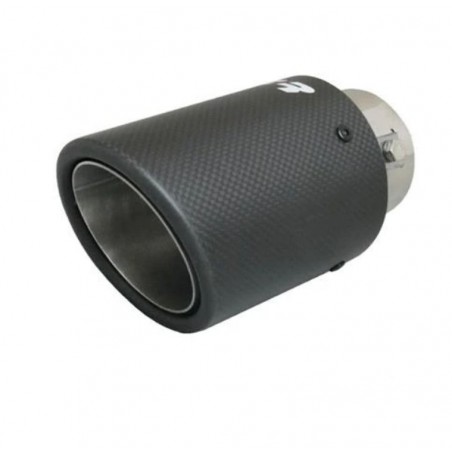 TERMINALE CODINO MARMITTA SPORTIVO 90MM ROTONDO CARBON FIBER