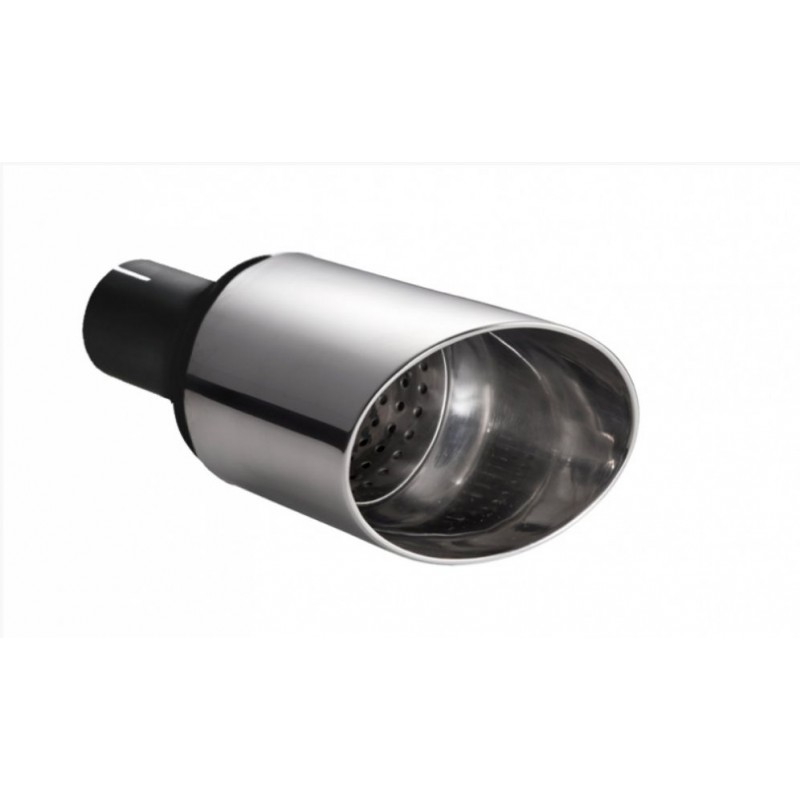 CODINO TERMINALE TAGLIO OBLIQUO 100MM SX O DX PER DOPPI SCARICHI