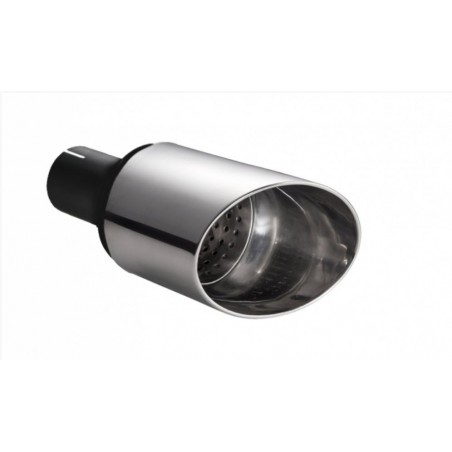 CODINO TERMINALE TAGLIO OBLIQUO 100MM SX O DX PER DOPPI SCARICHI