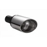 CODINO TERMINALE TAGLIO OBLIQUO 100MM SX O DX PER DOPPI SCARICHI