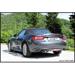 MARMITTA SPORTIVA PER FIAT 124 SPIDER DAL 2016 DOPPIO SCARICO BLACK
