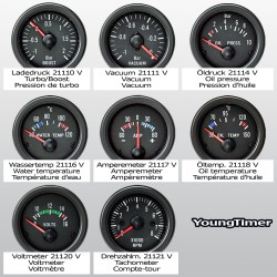 Manometro Contagiri Jom - 52 mm Nero