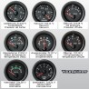 Manometro Contagiri Jom - 52 mm Nero