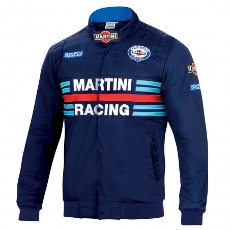 bomber giacca sparco martini racing type 3 colori blu bianco nero