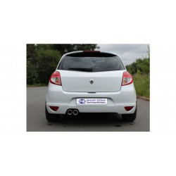 silenziatore marmitta sportiva Renault Clio III GT final silencer - 2x90 type 17