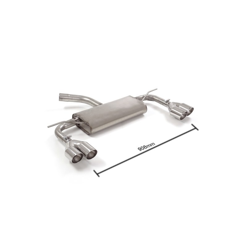 SCARICO POSTERIORE SPORTIVO ACCIAIO Leon Mk3 5F 2.0TDi FR 110kW 150CV DAL 2013