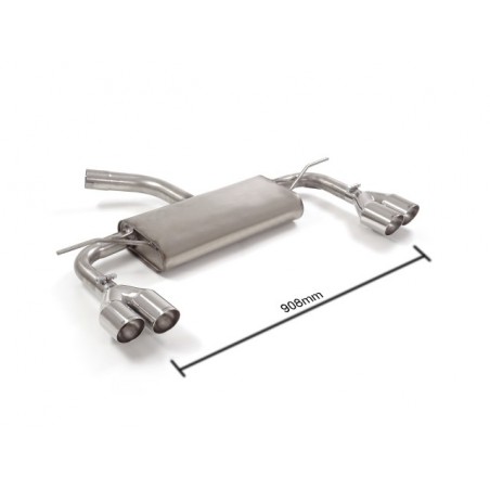 SCARICO POSTERIORE SPORTIVO ACCIAIO Leon Mk3 5F 2.0TDi FR 110kW 150CV DAL 2013