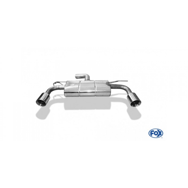 SCARICO sportivo seat leon 5f acciaio doppio tondo