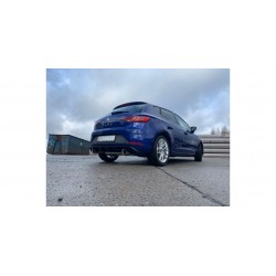 SCARICO sportivo seat leon 5f acciaio doppio tondo