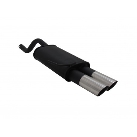scarico sportivo clio 2 1.2 1.4 novus taglio obliquo sottile