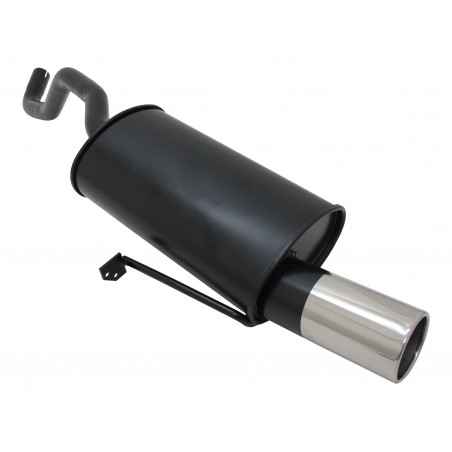 silenziatore sportivo renault clio III singolo 90mm novus bordo grosso