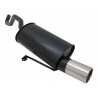 silenziatore sportivo renault clio III singolo 90mm novus bordo grosso