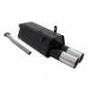 MARMITTA SPORTIVA BMW E36 NOVUS 2 X 76MM ACCIAIO BORDO SOTTILE