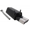 MARMITTA SPORTIVA BMW E36 NOVUS 2 X 76MM ACCIAIO OBLIQUO BORDO GROSSO