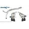 scarico sportivo con valvola elettronica audi rs4 b9 avant 450cv