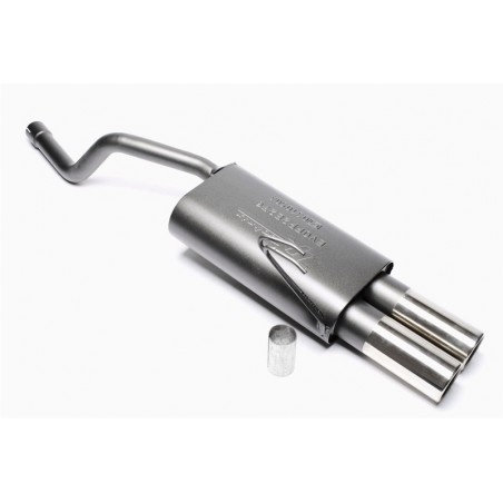 marmitta posteriore acciaio fiat punto II 1200cc 1400cc 16v 2x76mm