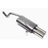 marmitta posteriore acciaio fiat punto II 1200cc 1400cc 16v 2x76mm