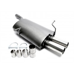 scarico sportivo posteriore bmw e46 touring berlina 318 320d 2x76mm ta