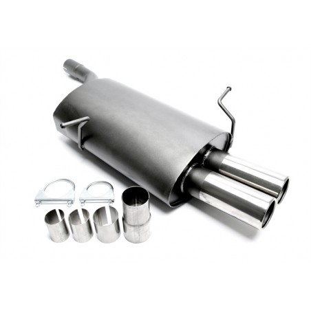 scarico sportivo posteriore bmw e46 touring berlina 318 320d 2x76mm ta