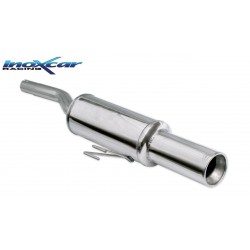 scarico sportivo punto prima serie singolo tondo da 80mm acciaio