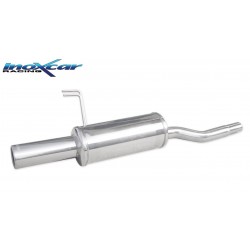 scarico sportivo punto prima serie singolo tondo da 80mm acciaio