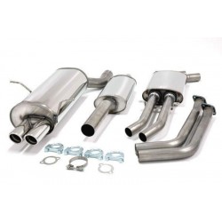 SISTEMA DI SCARICO SPORTIVO ACCIAIO BMW E46 320i 323i 328i