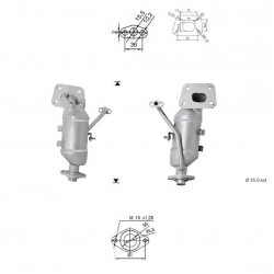 catalizzatore specifico toyota yaris III aygo 3951601 magnaflow
