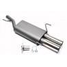scarico posteriore opel astra G alluminato 2 x 76mm modello CC