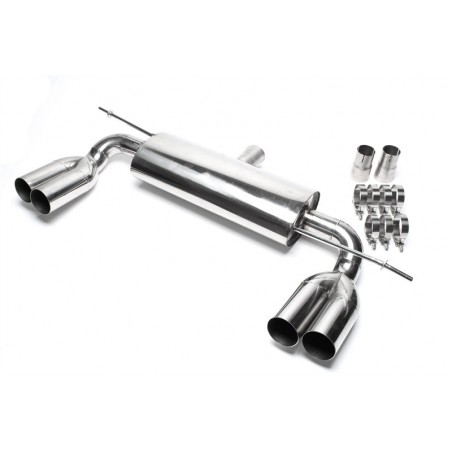 scarico duplex in acciaio volkswagen golf V PLUS 1K 1KP dx sx