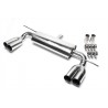 scarico duplex in acciaio volkswagen golf V PLUS 1K 1KP dx sx