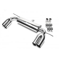 scarico duplex in acciaio volkswagen golf V PLUS 1K 1KP dx sx