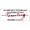 SCARICO SPORTIVO UNIVERSALE IN ACCIAIO OVALE 2X76mm inox racing