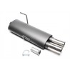 scarico posteriore sportivo marmitta peugeot 206 2*76mm