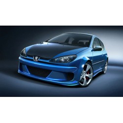 scarico posteriore sportivo marmitta peugeot 206 2*76mm