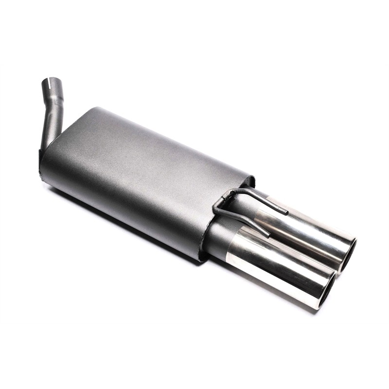 silenziatore scarico sportivo renault twingo I prima serie 2x76mm technix