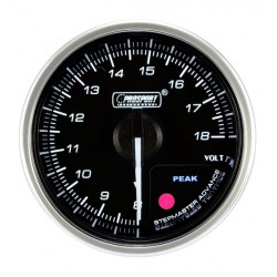 manometro volt metro diam 52mm prosport serie supreme 12v