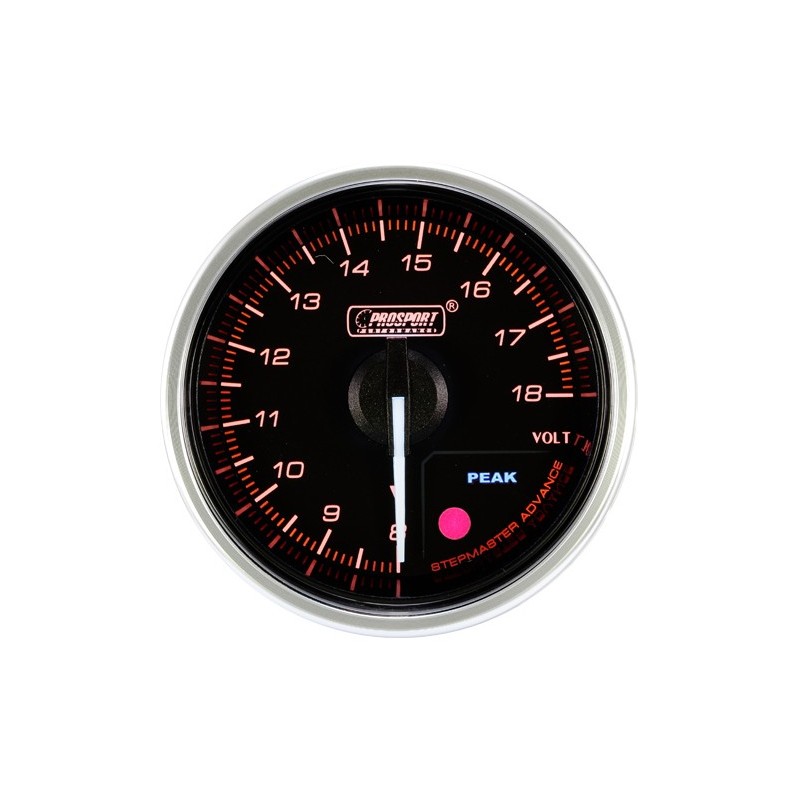 manometro volt metro diam 52mm prosport serie supreme 12v