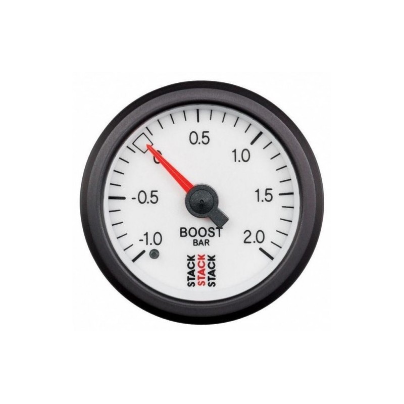 manometro turbo STACK -1+2 BAR, BIANCO ST3161 52mm
