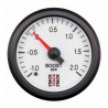 manometro turbo STACK -1+2 BAR, BIANCO ST3161 52mm