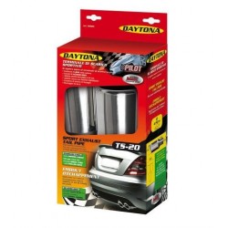 Terminale Marmitta doppio scarico 76mm 60020