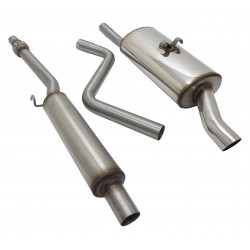 Sistema di scarico sportivo COMPLETO IN ACCIAIO Novus VW Polo 86C