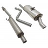 Sistema di scarico sportivo COMPLETO IN ACCIAIO Novus VW Polo 86C