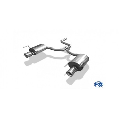 scarico doppio sportivo alfa romeo 159 tondo dx sx fox racing